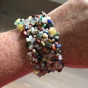 🦋2/$25🦋 Multicolor Gemstone Beaded Bracelet